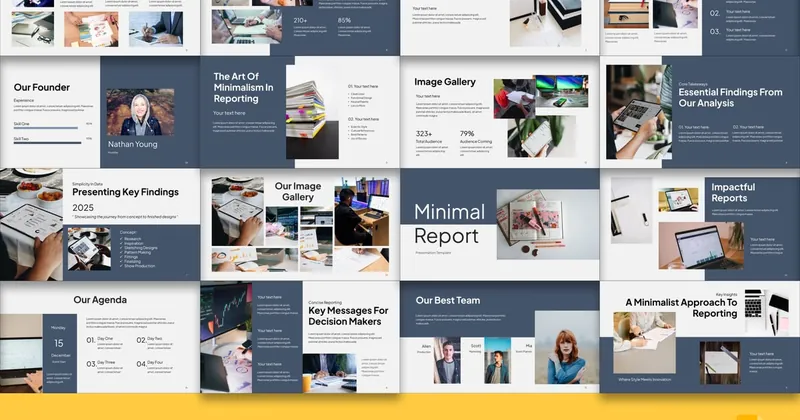 Minimal Report PowerPoint Template