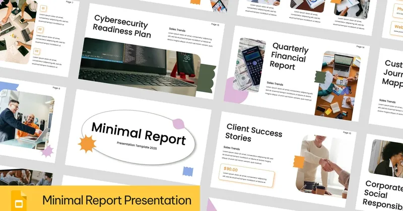 Minimal Report PowerPoint Template
