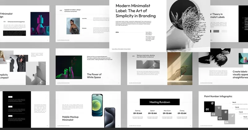 Minimalist Modern PowerPoint Template preview thumbnail