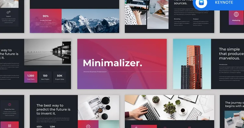 Minimalizer Business Keynote PowerPoint Template