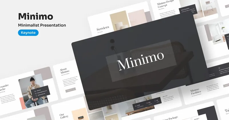 Minimo Minimalist Keynote Presentation PowerPoint Template