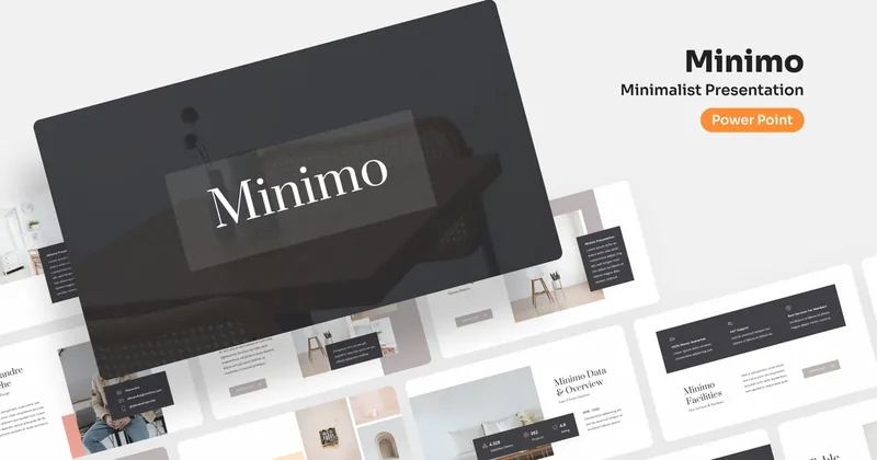 Minimo Minimalist PowerPoint Presentation Template preview thumbnail