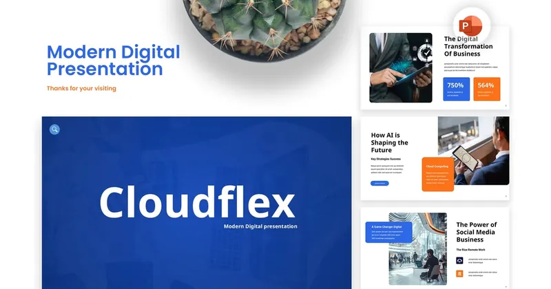 Modern Digital PowerPoint Template