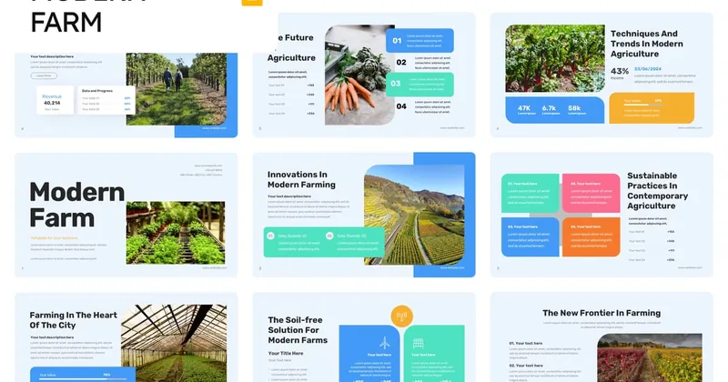 Modern Farm PowerPoint Template