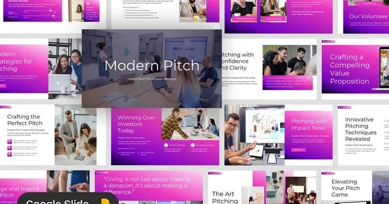 Modern Pitch PowerPoint Template