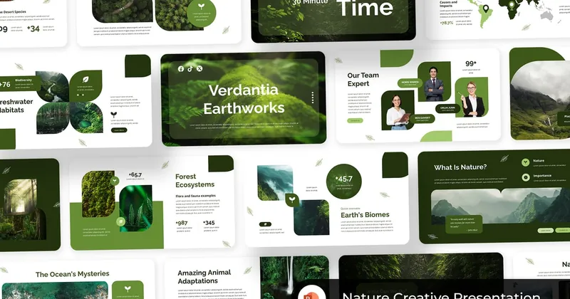 Nature Creative PowerPoint Template