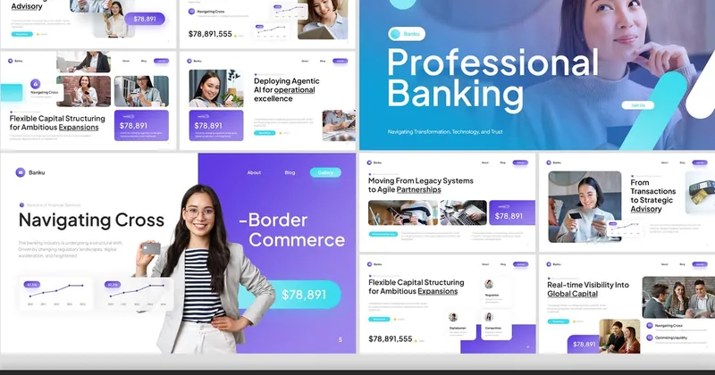 Professional Banking Keynote PowerPoint Template