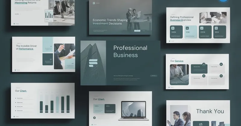 Professional Business PowerPoint Template preview thumbnail