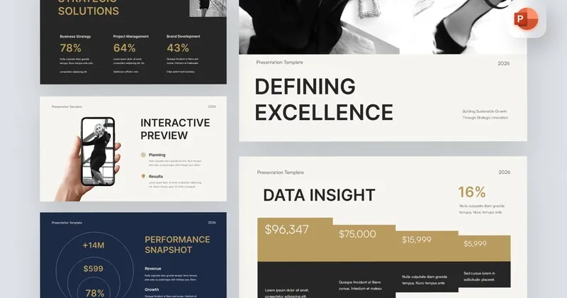Professional Profile PowerPoint Template