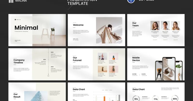 Simple Mash Keynote Presentation PowerPoint Template