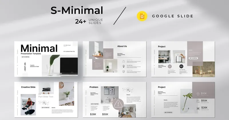 Simple Minimal Google Slide PowerPoint Template