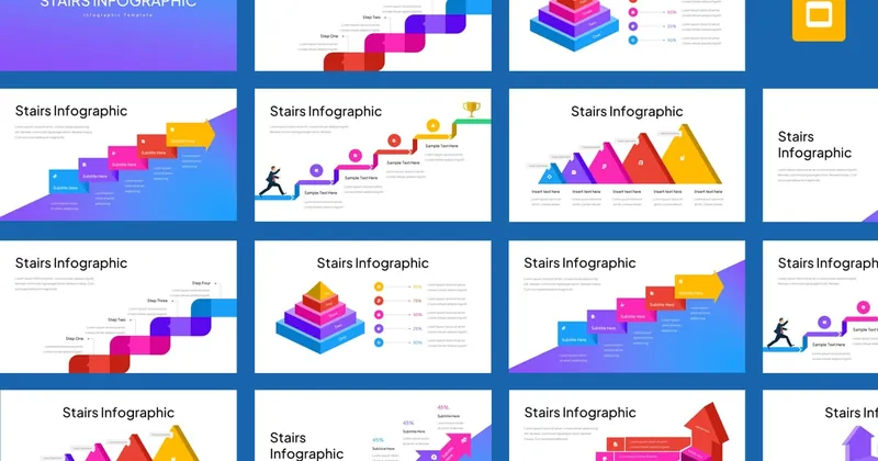 Stairs Infographic PowerPoint Template