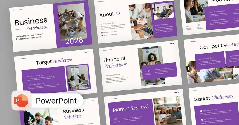 Venturex Entrepreneur Business PowerPoint Template