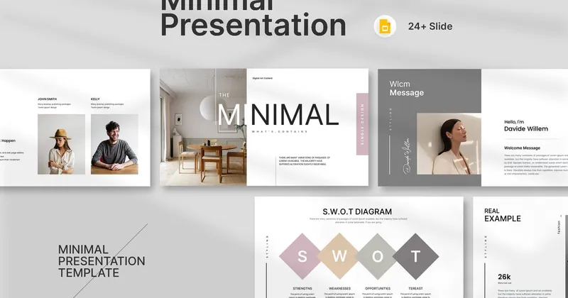 Zero Minimalist Presentation PowerPoint Template